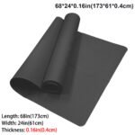 Black Foldable Yoga Mat Eco Friendly EVA Folding Travel Fitness Exercise Mat 3/4/6mm Thicknesses for Yoga Pilates Workouts - Image 2